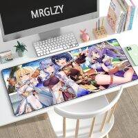 400 * 900 มม. XXL Genshin Impact Mouse Pad เครื่องเกมคอนโซล Busty Girl แผ่นรองโต๊ะขนาดใหญ่สำหรับเกมคอมพิวเตอร์อุปกรณ์ต่อพ่วงแผ่นรองเมาส์