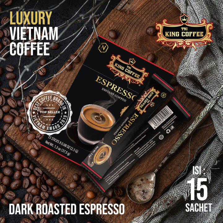 Espresso King Coffee Vietnam isi 15 stick dari Trung Nguyen produsen