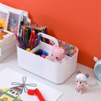 【Ready Stock】 ¤ C13 Portable pen container Plaid brush watercolor Pen pencil stationery packing box living room dormitory sundries desktop storage box