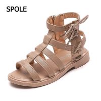 COD DSFGRTUTYIII SPOLE Summer High Top Baby Princess Sandals Size 26-36 Outdoor Girl Fashion Student Sandals Summer Shoes Baby Sandal Girl Shoes 2733