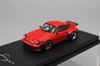 HobbyFans 1/64 Scale Porsche 930 Singer Turbo Study Red Diecast Car Model