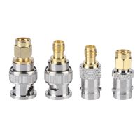 4PCS ขั้วต่อเสาอากาศโคแอกเซียล BNC ชาย/หญิงถึง SMA ชาย/หญิง Connector