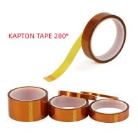 KAPTON TAPE 280° Polyimide Adhesive High Temperature Heat Tape Double-Sided Width 3 4 5 6 8 10 12 15 18 20 25 30 50 100mm Adhesives Tape