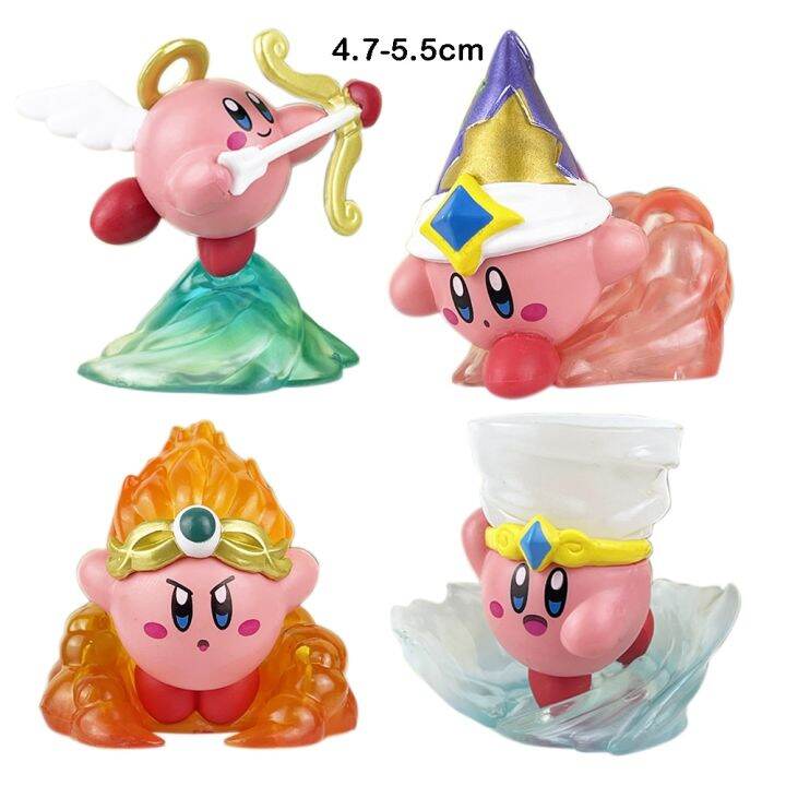 โมเดลการ์ตูนอนิเมะเรื่อง-kirby-4-8ชิ้นของเล่นฟิกเกอร์ตัวการ์ตูนสีชมพูน่ารักเคอร์บี้พีวีซีแอคชั่นฟิกเกอร์น่ารักของขวัญคริสต์มาสสำหรับเด็ก