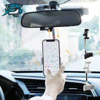 ที่วางโทรศัพรถ ใหม่รถกระจกมองหลังที่วางโทรศัพท์มือถือ360° ที่วางมือถือกระจกมองหลังรุ่นติดกระจกมองหลัง Car Holder ที่จับโทรศัพท์