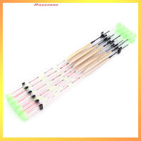 Hassanne 10ชิ้น ล็อต Fish FLOAT wood Fishing FLOAT Fishing Tackle เครื่องมือสำหรับปลาลอย