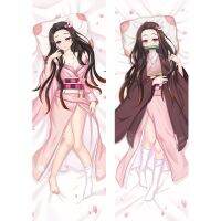 แนะนำ Dakimakura Nezuko Kamado Kimetsu no Yaiba no Mouthpiece ผิวพีช 150 ซม. x 50 ซม. ปลอกหมอน