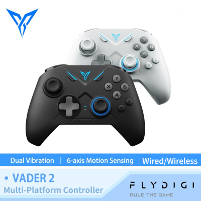 Flydigi Vader 2จอยสติ๊กเครื่องเล่นเกม,จอยควบคุมเกมแบบมีสาย/ไร้สายสำหรับไอน้ำ/พีซี/ทีวี/โทรศัพท์มือถือคอนโซลจอยสติ๊กสำหรับ CODM,PUBG, Genshin อิมแพค