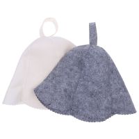 ；‘。、’ Hot Sale！Wool Felt Sauna Hat Anti Heat N Banya Cap For Bath House Head Protection Wholesale