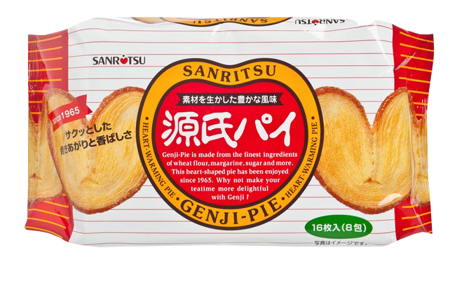 sanritsu-genji-pie-พายผีเสื้อรูปหัวใจอบกรอบ-ขนมอบกรอบจากญี่ปุ่น-ขนมญี่ปุ่น-แสนอร่อย