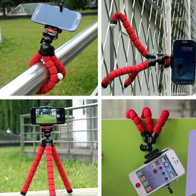 Octopus Mini Tripod Used For Mobile  Cell Phone Support Light  Holder Stand  Selfie Stick Trips Photography Camera  With Clip Phone Camera Flash Light