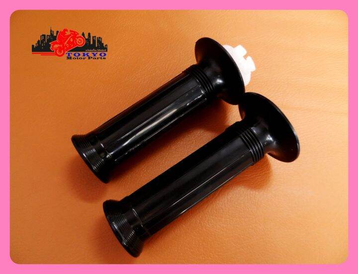 yamaha-rxz-handle-grip-rubber-black-with-throttle-filling-ปลอกมือ-ปลอกแฮนด์-สีดำ-พร้อม-ไส้เร่ง-สินค้าคุณภาพดี