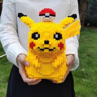 5210pcs/set Pokemon Anime Pikachu Diamond Micro Building Blocks Games Model Mini Bricks Figures Decompression Toys For Kids Gift