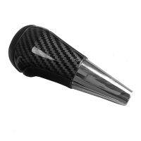 2X for Land Cruiser Carbon Fiber PU Leather Automatic Shifting AT Shifting Pusher Gear Shift Knob Head Cover