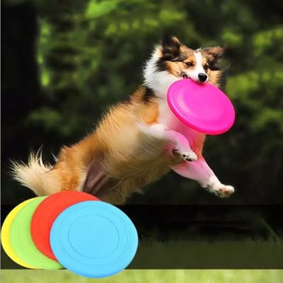 Colorful Toy For Puppy Dog Saucer Games Dogs Toys Large Pet Training Flying Disk Accessories French Bulldog Pitbull Cheap Goods Toys