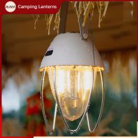 LED Camping Lanterns Garden Night Lights Retro Camp Light Rechargeable Waterproof Haning Outdoor Tent Lights Garden Decoration