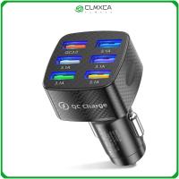 CLMXCA อุปกรณ์เสริม การ QC3.0 75W ค่ะ Pd 6พอร์ต USB ที่ชาร์จในรถยนต์ อะแดปเตอร์