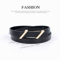 New Fashion Small Belt Womens Korean Style Elegant Decorative Belt Womens Jeans Trouser Belt Head Layer Cowhide Belt