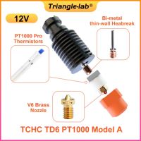 Trianglelab Tchc Td6 Pt1000 Hotend สร้างขึ้นใน Pt1000เทอร์มิสเตอร์สำหรับ Chc Td6 V6 Hotend Dde Ddb ขับตรง Or Bowden Dextrdb Duer