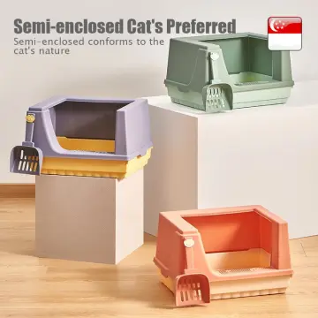 Elevated cat cheap litter box