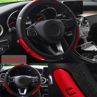 Pu Leather Car Steering Wheel Cover Anti-Slip 38CM for Volkswagen Polo 6r 9n golf 7 6 5 v mk4 mk5 VW t5 t4 Passat B8 B7 Jetta Steering Wheels Accessor