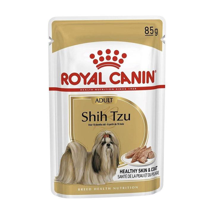 ยกกล่อง-12-ซอง-royal-canin-shih-tzu-adult-wet-dog-food-อาหารสุนัขเปียก-อาหารเปียกชิสุ-อายุ10เดือนขึ้นไป-85-กรัม