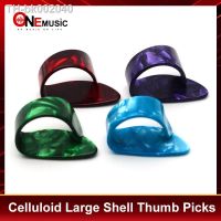 ✵ 50pcs Large Shell Thumb Picks Celluloid Plastic Thumbpicks Plectrums for Acoustic Guitar