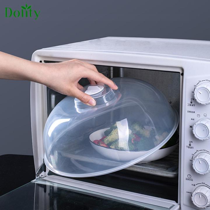 Dolity Microwave Splatter Cover lid with Steam Vent for Trays Kitchen  Freezer