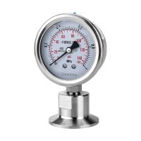 MM-Manometer Bar/psi 1.5 Inch 50.5mm Tri Clamp Diaphragm Pressure Gauge Ss304 Stainless Steel Body Ss316 Diaphragm