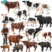 Simulation Milk Cow Action Figures Realistic Cute Farm Animals Model
