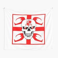 【cw】 Red White Flag Merch  Tapestry Mat Living Printed Colored Beautiful Decor Travel Room Home Towel Bedspread Hanging Wall Blanket