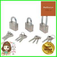 กุญแจมาสเตอร์คีย์ AZLE 40 มม. สีสเตนเลส แพ็ก 3 ชิ้นMASTER KEYED PADLOCK AZLE 40MM STAINLESS STEEL 3EA **พลาดไม่ได้แล้วจ้ะแม่**