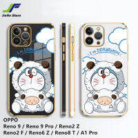 เคสดีไซน์ใหม่เคสมือถือ TPU โดราเอมอนลายการ์ตูนสำหรับ OPPO Reno 9 / Reno 9 Pro / Reno2 Z / Reno2 F / Reno6 Z / Reno8 T/A1โปรแกะน่ารักเพลงแมวป้องกันแรงกระเทือน