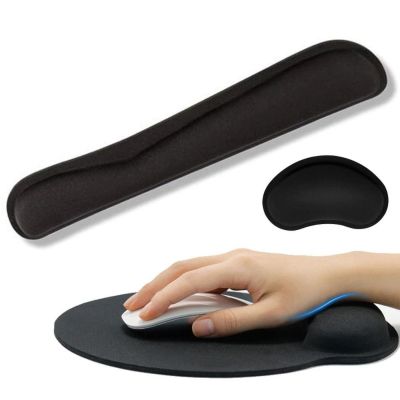 【CC】☁⊙☒  Wrist Rest Ergonomic Memory Foam Set Typing Pain Office Computer Laptop Mousepad