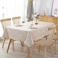 [CW] Luxury Anti-hot Table Printed Tablecloth Pattern Checked Rectangular