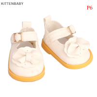 KITTENBABY รองเท้าบู๊ทแฟชั่นดอกโบว์หนัง PU 5ซม. สำหรับตุ๊กตา EXO อเมริกัน14นิ้วตุ๊กตา1/6