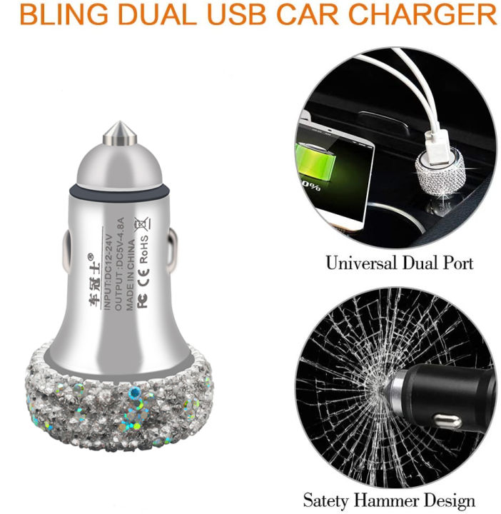 phone-mount-holder-in-car-charger-accessories-bling-rhinestone-usb-coasters-tire-valve-stem-caps-hooks-for-handbags