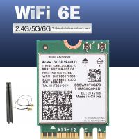 AX210NGW WIFI6E 5374M Gigabit 2.4G/5G/6G Tri-Band Wireless Network Card+Cable+8DB Antenna Kit Built-In WiFi Network Card