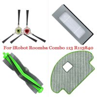 2023 NEW For iRobot Roomba Combo 113 R113840 Robot Vacuum Cleaner Accessories Main Brush Side Brush Hepa Filter Mop Cloths Spare Parts