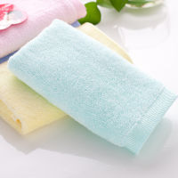 Manufacturers selling bamboo fiber thickening Small towel infant baby wipes pure color hand towel children wash face towel