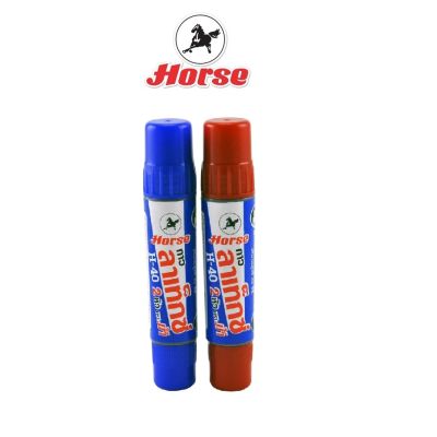 Horse กาวลาเท็กซ์ เอนกประสงค์2 หัว ตราม้า H-40  ขนาด 40CC จำนวน 1 อัน