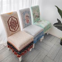 【cloth artist】2022 AdvancedChair Cover กำมะหยี่ยืดห้องรับประทานอาหาร Home Hotel DecorationSeat Cover