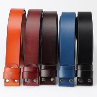 Mens genuine cowhide leather Belt without buckle DIY Belt accessories 3.8cm