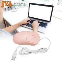 [ร้าน JYA] พอร์ต USB เมาส์มีสาย1200DPI Mouse Komputer ปลั๊กแอนด์เพลย์ออกแบบตามหลักสรีรศาสตร์สำหรับคอมพิวเตอร์แล็ปท็อปเดสก์ท็อปสีขาว