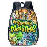 ✣✈ Si Singing Monsters กระเป๋าเป้สะพายหลัง ความจุขนาดใหญ่ ระบายอากาศ พิมพ์ลาย แฟชั่นสําหรับผู้หญิง และผู้ชาย