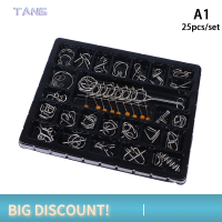 ?【Lowest price】TANG ของเล่นลวดปริศนาล๊อค Luban 1ชุดของเล่นเพื่อการศึกษาสำหรับเด็กและผู้ใหญ่