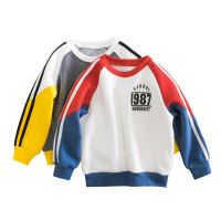 [COD] Childrens spring sweater plus velvet spot wholesale Korean version of childrens autumn and winter pullover boys one piece