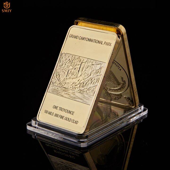Rare One Troy Ounce 100 Mills .999 Fine Gold Clad Canyon National Park
