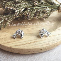 S925 ต่างหูเงินแท้เพชร CZ Sterling Silver Earrings ER01-ER19 ER09