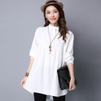 20218618# S 2020 Spring Summer Casual Maternity Blouses Plus Size Loose Shirts Clothes for Pregnant Women Cotton Pregnancy Tops